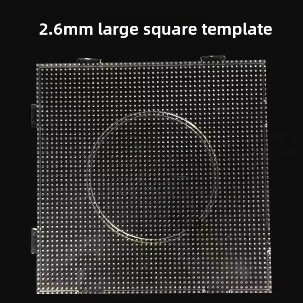 SUNKISSD Perler Hama Hạt, Mẫu tròn chịu nhiệt chất lượng cao ba chiều, Sáng tạo 52 * 52 Chấm thủ công thủ công Trang trí DIY Làm câu đố Bảng đậu 2.6mm Đồ chơi trẻ em