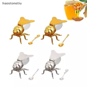 NS Hoạt Hình Sáng Tạo Hình Ong Lọ Gia Vị Nồi Mật Ong Có Thìa Để Trang Trí Nhà Bếp Tiệc Lễ Hội Gia Vị Dầu Bảo Quản NS
