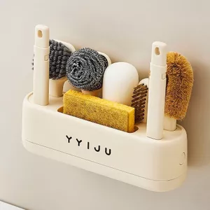 Bộ dụng cụ vệ sinh nhà bếp Dụng cụ lưu trữ Bóng dây thép đa chức năng có tay cầm Khử nhiễm gia đình