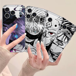 Phim Hoạt Hình Jujutsu Kaisen Gojo Satoru Ốp Lưng Điện Thoại Samsung Galaxy S25 FE S24 S22 S23 S30 Plus Ultra S23FE S24FE Vỏ Thời Trang Chống Sốc Anime Mềm Trong Suốt Vỏ TPU Trong Suốt