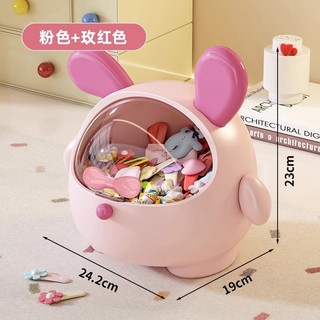 Sáng Tạo Dududog Phụ Kiện Tóc Hộp Để Bàn Dung Tích Lớn Chống Bụi Hộp Bảo Quản Trẻ Em Vòng Tóc Băng Đô Bảo Quản Hộp Trang Sức emn Jimei Phòng Bán Hàng Nhỏ