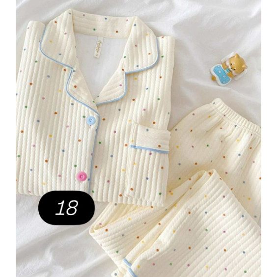 BỘ NGỦ PIJAMA CHẦN BÔNG MẪU MỚI 21 MẪU ( M11-M21 )