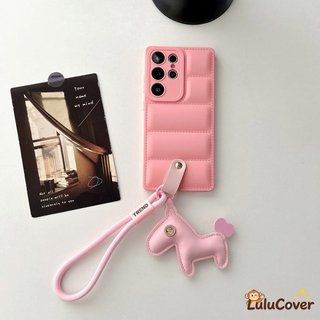 Ốp Lưng Ngựa Dễ Thương Cho OPPO Reno 13 13F 12 12F 11 11F Pro F27 F25 Pro F23 5G 4G Vỏ Điện Thoại Có Dây Đeo Sang Trọng Đồng Đô La Mỹ Mặt Dây Chuyền Ngựa Phồng Xuống Vỏ Áo Khoác