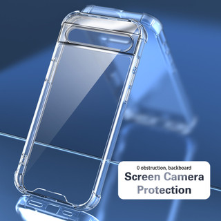Dành cho Google Pixel 6A / 6 Pro Ốp điện thoại cứng pha lê trong suốt chống rơi 4 chiếc Vỏ mỏng chống sốc