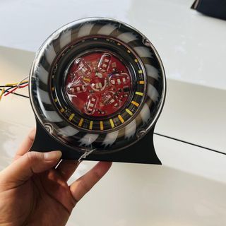 Đèn tròn LỐC XOÁY 13cm trang trí xe ô tô điện chung nhiều chế độ