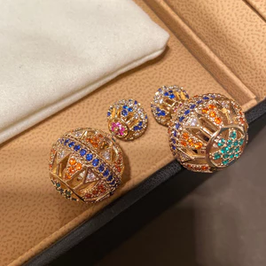 Bông tai tinh tế tua rua sang trọng nhẹ Zircon mới
