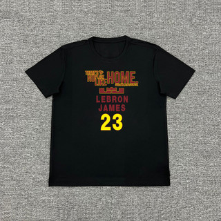 Áo thun ngắn tay James Lakers, khô nhanh, phù hợp tập luyện bóng rổ