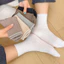 Tất bê giữa gân mặc hàng ngày dành cho nam nữ, Cotton Polyester thoáng khí pha trộn với kiểm soát độ ẩm, còng rộng thoải mái vừa vặn, sử dụng mọi mùa (1 / 4 / 6 đôi)