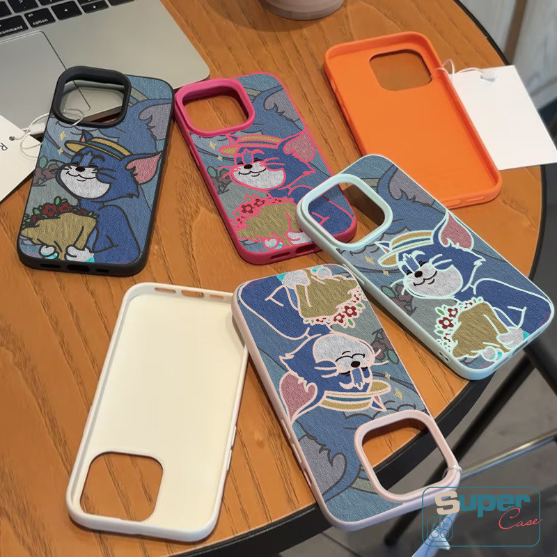 Ốp Lưng Tương Thích Cho IPhone 13 15 16 11 17 14 12 Pro Max XR 15 14 17 16 13 Pro 16 14 15 Plus X XS Max Thời Trang Sáng Tạo Cặp Đôi Mèo Dễ Thương Hoa Marie Họa Tiết Da Da Cảm Giác Bao