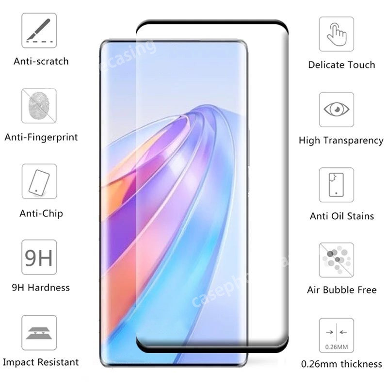 Dành Cho Honor Magic 7 6 5 4 Pro Magic5 Lite Magic6Pro 5G 2024 Bảo Vệ Màn Hình Cong Chống Trầy Xước Độ Cứng 9H Full Cover Kính Cường Lực HD Clear View Phim Bảo Vệ