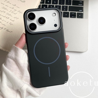 Thích hợp cho vỏ điện thoại mờ từ tính iPhone 17 Promax có vòng tròn mềm mại và mịn màng, cảm giác da Apple 16 / 15 / 14 / 13, chống rơi siêu mỏng, vỏ PC màu trơn