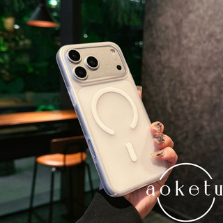 Ốp điện thoại từ tính mờ màu PC siêu mỏng sang trọng thích hợp cho iPhone 14 15 16 17 Pro Max Vỏ cứng chống trượt toàn diện