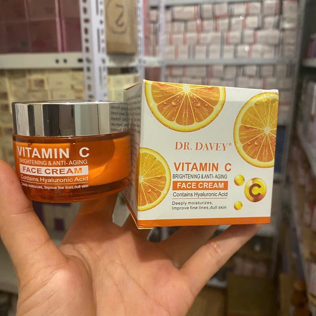 Kem Dưỡng Da Mặt DR.DAVEY Vitamin C Làm Trắng Sáng Dưỡng Ẩm Làm Săn Chắc Phục Hồi