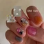 GILL Polka Dot Long Lanh Móng Tay Nghệ Thuật Trang Trí, 12 Lưới Nửa Vòng Tròn Bạc Hạt Lấp Lánh Phụ Kiện Móng Tay, Sáng Tạo Nhiều Màu Sắc DIY Tối Giản Móng Tay Quyến Rũ Salon Móng Tay