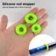 IAPPORTUNIA 10 Cái Nút Chặn Cột Câu Cá, Chống Phân Hủy Độ Đàn Hồi Cao Cần Câu Dừng Vòng, Chống Trơn Trượt Đa Năng Cần Câu Silicon Đứng Dừng