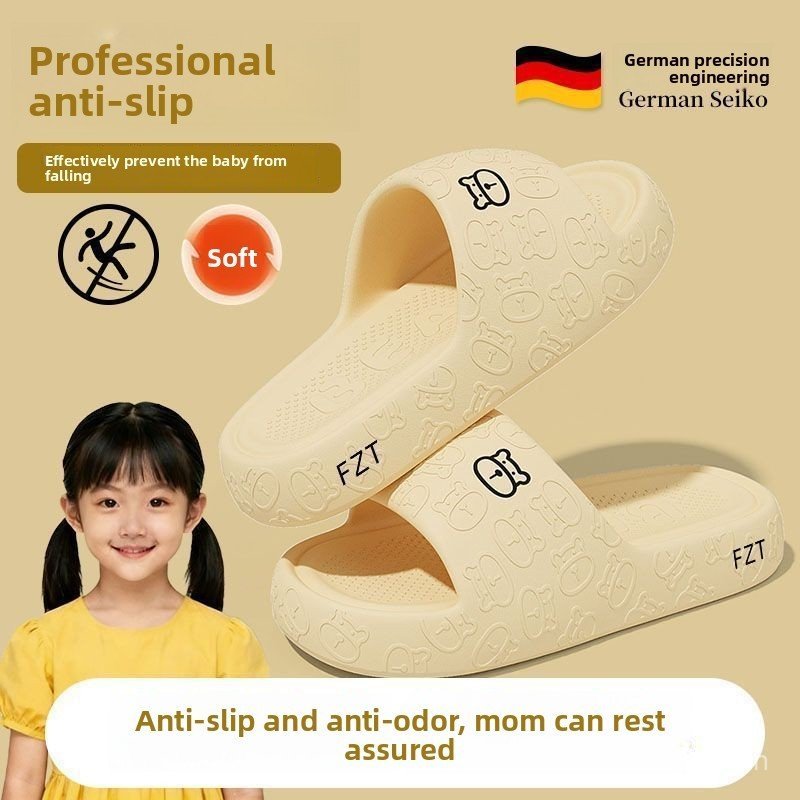 Dép chống mùi EVA cho trẻ em, phong cách trẻ em, trang phục ngoài trời hoạt hình mùa hè, dép im lặng chống trượt cho bé trai và bé gái
