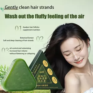 Xà phòng dầu gội thảo dược tự nhiên Usman Grass & Platycladus Xà phòng thủ công Nuôi dưỡng tóc kiểm soát dầu, sảng khoái Xà Bông Giảm Gàu Mọc Tóc Ngăn Rụng Tóc 120g BeautifulHomeA