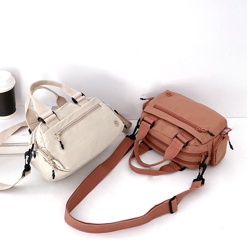 2025 Phong Cách Mới Jerons Túi Xách Di Động Nhẹ Đơn Giản Vải Nylon Túi Nhỏ Một Vai Messenger Nhiều Lớp Nữ