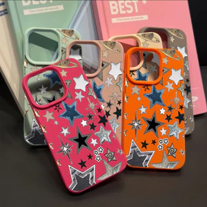 Màn hình đầy sao năm cánh Đối với iPhone 1314 cộng với trường hợp điện thoại 17 mềm