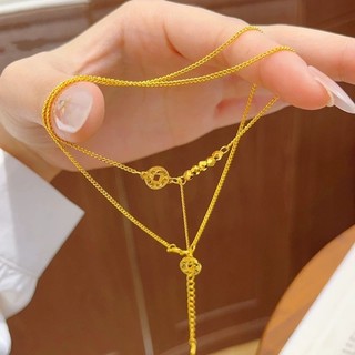 Cát vàng mịn hạt tua rua vòng cổ nữ thiết kế độc đáo Disco