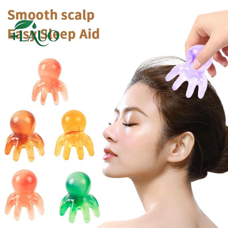 Springevenstar Nhựa Bạch Tuộc Hình Đầu Kinh Tuyến Bấm huyệt Massageb Răng Rộng Da Đầu Ba Ne Và Ba Hướng Dẫn Sử Dụng Dụng Dụng Cụ Massage Sâu Springevenstar