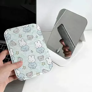 Thỏ xanh đầy đủ GIÁ SỐC Gương Trang Điểm Gấp Thỏ Xanh đầy Mini Dễ Mang Theo Đi Du Lịch