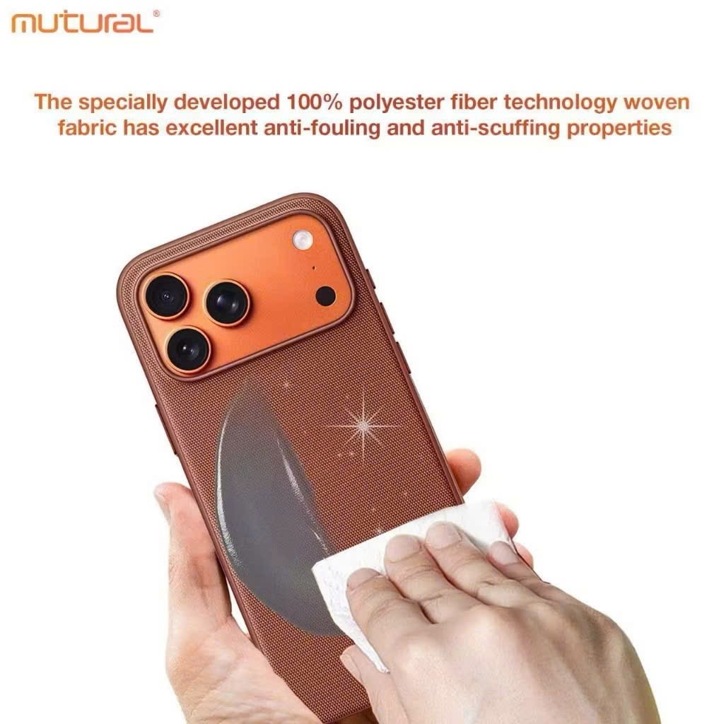 [Chính Hãng] Ốp Lưng Vải Dệt Mutural SMARTEX IP 17 Pro Max - Sạc Từ Tính Magsafe/Qi2, Nút Camera Control, Lỗ Đeo Dây