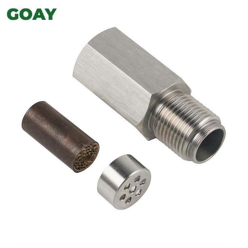 GOAY M18 * 1.5 O2 Miếng đệm cảm biến oxy CEL Eliminator, Đèn động cơ Che, Trình mô phỏng xúc tác Mini, Bộ chuyển đổi bằng thép không gỉ 304 VN