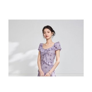[Giảm giá 10% trong thời gian có hạn] Seckill 26 Phong cách mới Kích thước lớn Đầm nữ chất lượng cao thời trang nữ 26 Mùa hè Trưởng thành Thanh lịch Sang trọng Thời trang Slim-fit Váy dài hơn