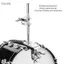 Toyuvn Kẹp giữ chuông Cowbell Phần cứng chống gỉ Kẹp tuyệt vời Cần thiết mạnh mẽ để thực hành