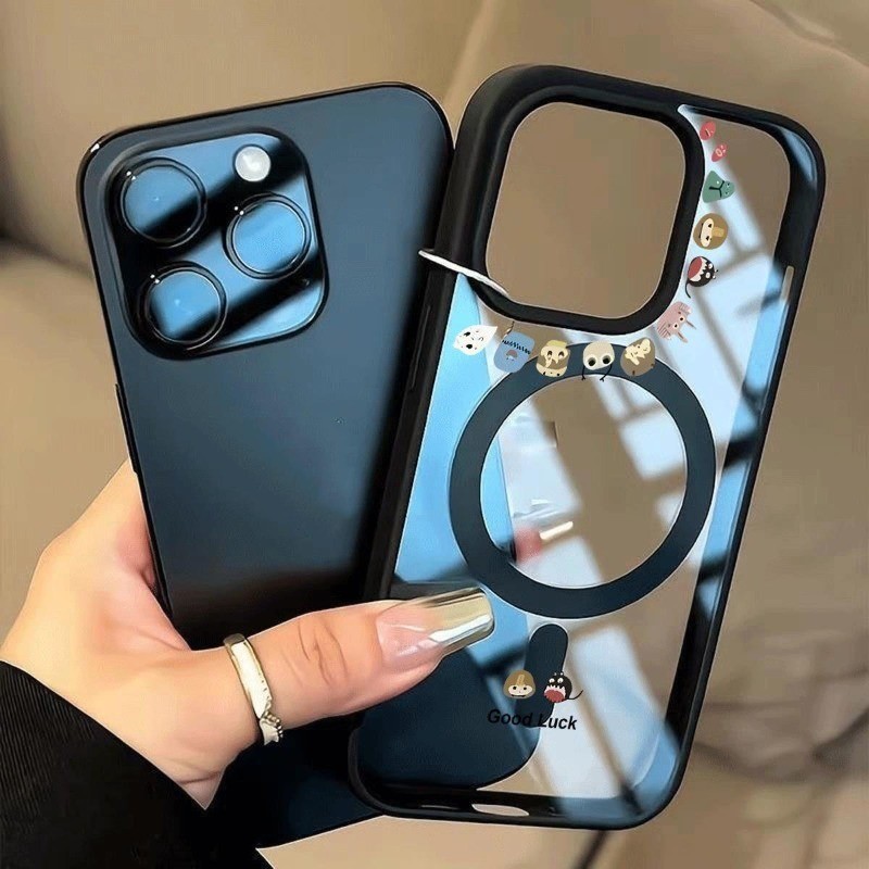 Dễ Thương May Mắn Nhỏ Quái Vật Điện Thoại Trường Hợp Cho iPhone  17 16 15 14 13 12 11 Pro Max X Xr Xs Max