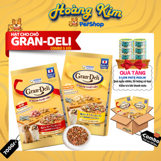 [ 5 Gói ] Hạt Cho Chó Trưởng Thành GRAN DELI Gói 700G Vị Phô Mai Và Bò Tuyệt Hảo