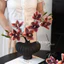 hoa lan hồ điệp giả cao cấp cảm giác thật hoa lụa decor trang trí phòng khách bàn ăn phong cách thiền sang trọng đám cưới