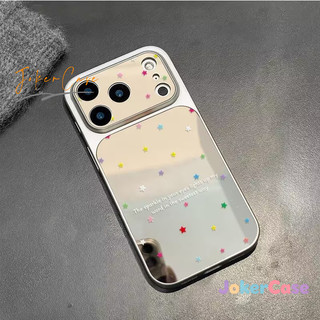 Ốp Lưng Cho IPhone 17 16 15 11 12 13 14 Pro Max 7 15 16 8 Plus XR XS MAX Vỏ gương trang điểm thời trang ngôi sao nhỏ
