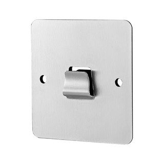 Kệ Chuyên Dụng Không Móng Tay Miếng Dán Thép Không Gỉ Móc Khóa Phụ Kiện Không Đục Lỗ Miếng Dán Tường Đơn Móc Đôi Treo Miếng Dán