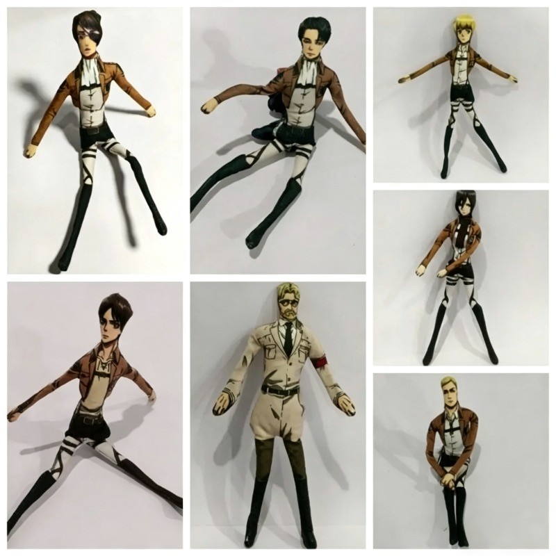 Anime Tấn Công Titan Levi Ackerman Cosplay Búp Bê Sang Trọng Nhồi Bông Hình Búp Bê Trang Trí Phòng Trừu Tượng Chung Di Động Unisex Quà Tặng