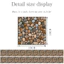 LA018 Giả Da Ngói Miếng Dán Retro Cobblestone Sàn Miếng Dán Trang Trí Nhà Cửa Tự Dính Chống Thấm Nước DIY Dán Tường