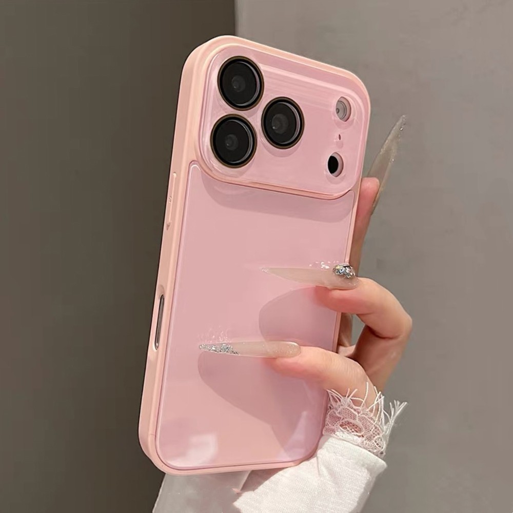 Ốp Điện Thoại Silicon Lỏng Sdge Thủy Tinh Pha Lê Màu Bạc Cho iPhone 17 Pro Max 17 Air 16 Plus 15 14 13 Vỏ Bảo Vệ Chống Sốc