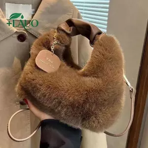 Springevenstar Nữ Sang Trọng Túi Xách Tay Cầm Ruched Nữ Nhỏ Đeo Vai Túi Tote Thường Ngày Nửa Mặt Trăng Hobos Túi Mùa Đông Springevenstar