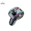 Tẩu Sạc Ô Tô Đa Năng WIWU Wi-QC031 - Bluetooth 5.3, Đèn LED 7 Màu, Sạc Nhanh 38W - 2 Chế Độ Phát Nhạc