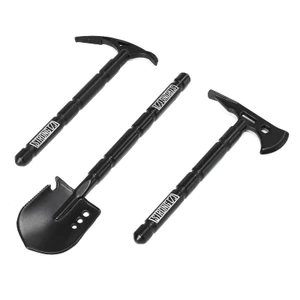 Mô Phỏng Xẻng Kim Loại Axe Pickaxe Bộ Ba Mảnh Phụ Kiện Trang Trí Cho 1 / 10 1 / 8 RC Bánh Xích Trục SCX10 TRXS TRX4 Redcat