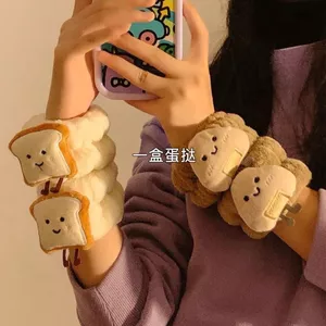 Phô Mai Bánh Mì Trang Trí, Dây Đeo Tay Chống Ẩm và Scrunchy Tóc Dệt Kim