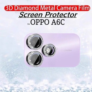 Oppo A6C 2026 Kính cường lực bảo vệ màn hình camera ống kính kim loại lấp lánh cho Oppo A6C Oppo A6 A 6C 4G 5G