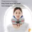 Gối Massage du lịch Gối hình chữ U bằng vải Cotton Bảo quản di động mềm Ne Hỗ trợ Bảo vệ Gối máy bay có thể giặt được Có thể tháo rời Chăm sóc cột sống cổ tử cung mới