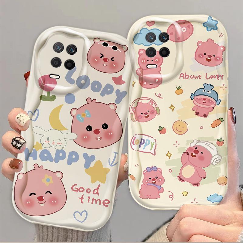 Thích hợp cho OPPO A54 4G 3D Wave Soft TPU Phim hoạt hình dễ thương Loopy Vỏ điện thoại chống sốc