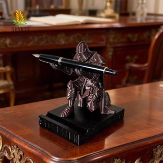 Trang trí hiệp sĩ SENRTY, Đồ trang trí hiệp sĩ in 3D ngộ nghĩnh sáng tạo, Đồ trang trí tinh tế Giá đỡ bút đa chức năng Văn phòng
