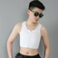 Corset nữ ngắn mỏng thoáng khí, có dây kéo và chất kết dính, size 6XL