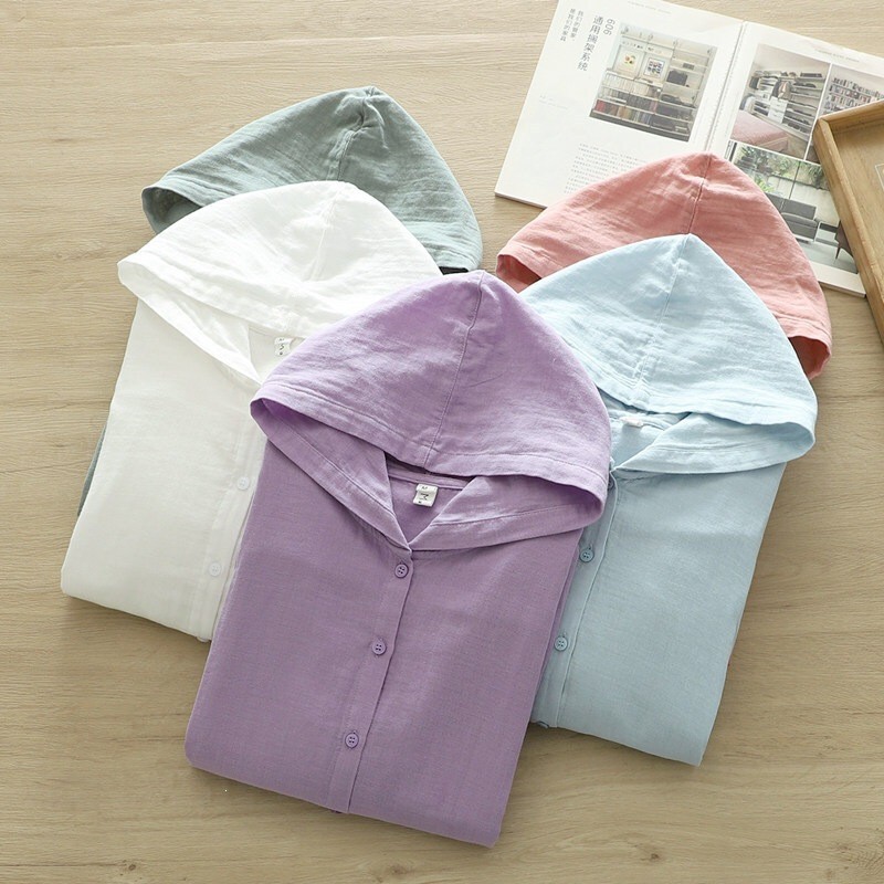 Sẵn sàng - Áo sơ mi nữ cotton, áo khoác ngắn và cardigan mềm mại cho mùa hè