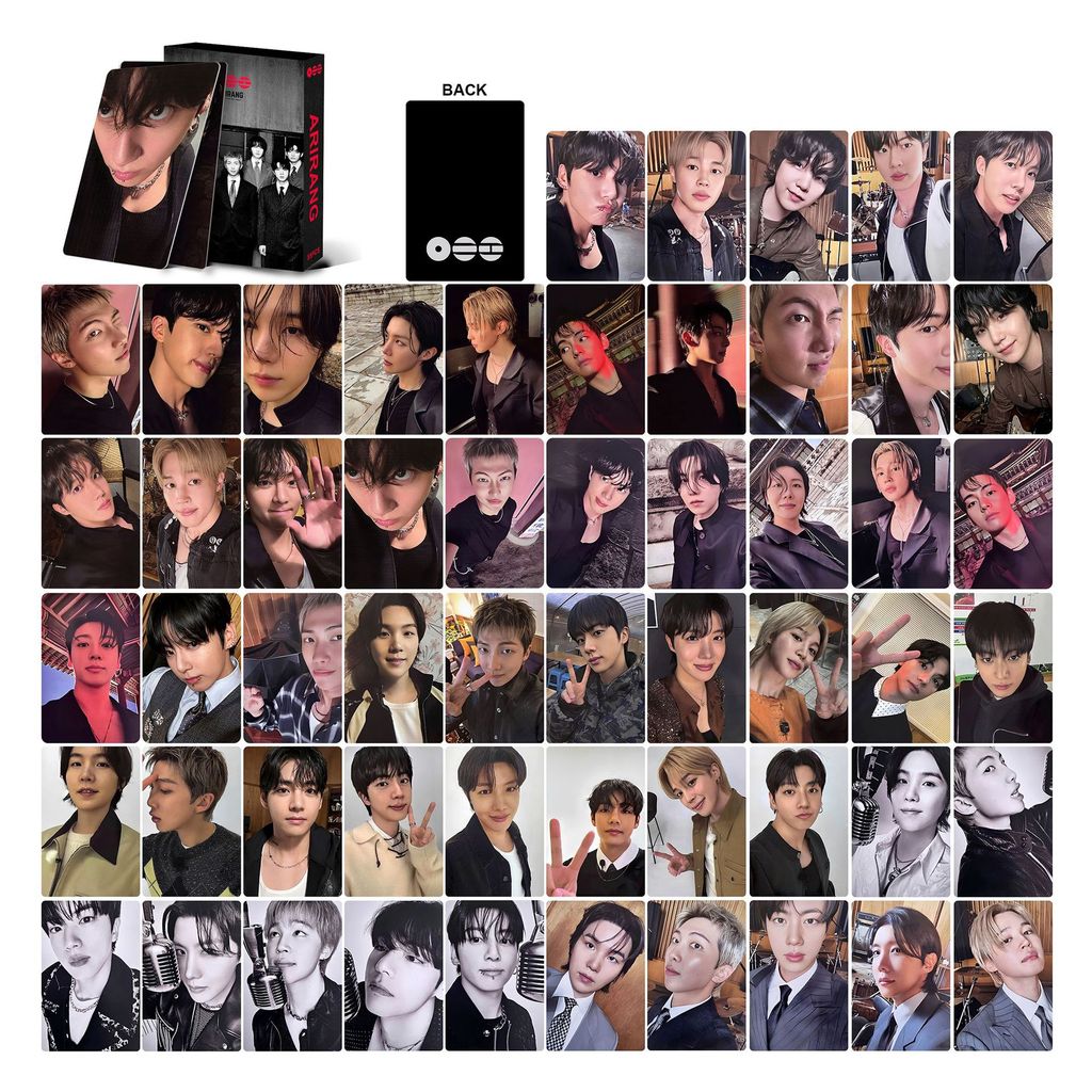 LINXX 55 CÁI ARIRANG B-TS Kpop Fan Quà tặng Lomo Cards Hình ba chiều Hình ba chiều Thần tượng Bộ thẻ ảnh Bộ sưu tập Album Hàng hóa Ngày lễ Hiện tại Nhóm bé trai Hàn Quốc