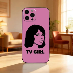 TP-2 T-TV Girl Album Ốp Lưng Điện Thoại iPhone17,16,15,13,12 Plus, Max Mềm Silicone Đen Cover